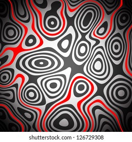 Striped abstract background. Varicolored zebra print. Vector illustration.