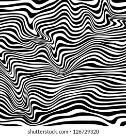 Striped abstract background. Varicolored zebra print. Vector illustration.