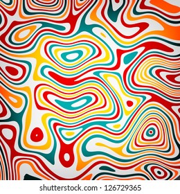 Striped abstract background.  Varicolored zebra print. Vector illustration.