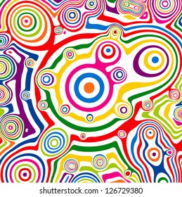 Striped abstract background.  Varicolored zebra print. Vector illustration.