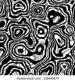 Striped abstract background. Varicolored zebra print. Vector illustration.