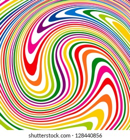 Striped abstract background.  Varicolored zebra print. Vector illustration.