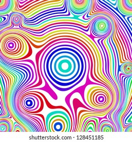 Striped abstract background.  Varicolored zebra print. Vector illustration.