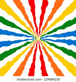 Striped abstract background.  Varicolored zebra print. Vector illustration.