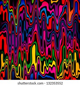 Striped abstract background.  Varicolored zebra print. Vector illustration.