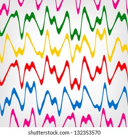 Striped abstract background.  Varicolored zebra print. Vector illustration.