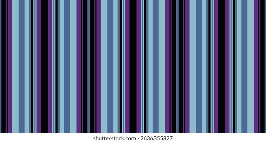 Plano de fundo abstrato listrado com linhas verticais em tons de roxo, azul e preto.  Perfeito para banners de site, designs têxteis ou projetos gráficos modernos.