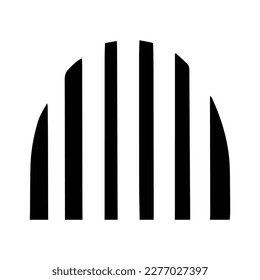 Forma abstracta rayada en blanco y negro, cubo isométrico monocromo, vector