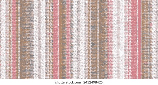 Striped abstract irregular textured background. Seamless forest green pattern Abstreact vertical on thin, bold stripes blue, white, red stripes, linen textures effect