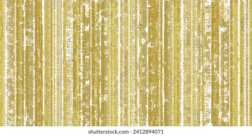 Striped abstract mustard green yellow  irregular textured background. Seamless forest green pattern Abstreact vertical on thin, bold stripes blue, white, red stripes, linen textures effect