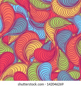 striped abstract pattern on a color background. vector illustration 