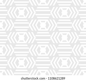 Striped abstract seamless background with rhombuses. Infinity geometric pattern. Vector illustration.