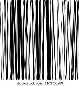Striped Abstract Texture of a Bamboo Wall Background with Vertical Line, Black and White Fashion Graphics Design, Strict Graphic Background, Retro Style, Abstract Background Using Brush Strokes