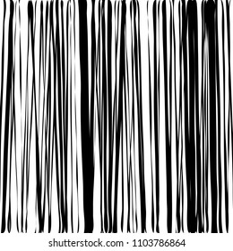 Streifen Abstrakte Textur einer Bambuswand mit vertikaler Linie, Schwarz-Weiß-Modegrafik-Design, strikter grafischer Hintergrund, Retrostil, abstrakter Hintergrund mit Pinselstrichen