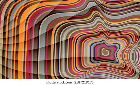 Striped abstract wallpaper with imitation of stone cut. An excellent background for advertising, posters, postcards, business cards, corporate attributes and your other projects. Vector.