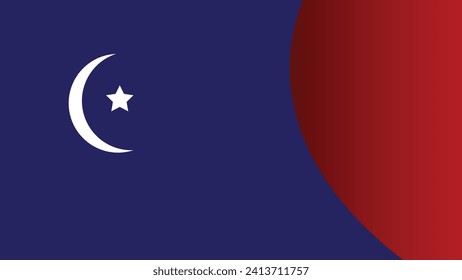 Striped American flag background for product display. Vector abstract line layout background