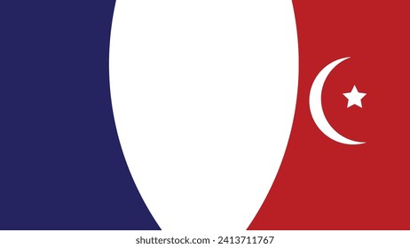 Striped American flag background for product display. Vector abstract line layout background