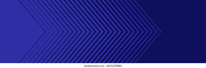 Striped arrow halftone gradation texture. Gradient Transition Lattice. Repeating triangle gradation thin to thick line blue background pattern. Vector Abstract backdrop. Optical illusion effect Not AI