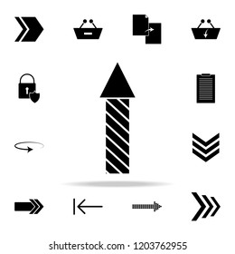 striped arrow icon. web icons universal set for web and mobile