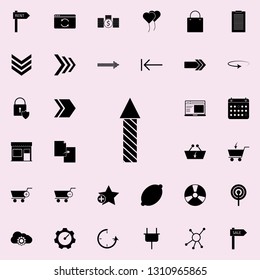 striped arrow icon. web icons universal set for web and mobile on white background