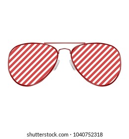 Striped aviator glasses 