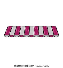striped awning icon