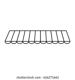striped awning icon