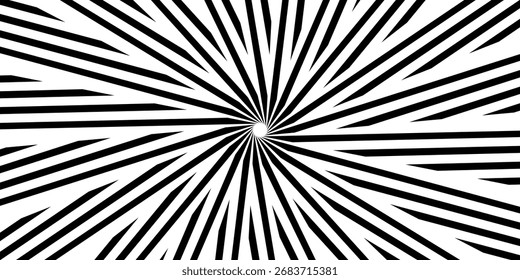 Gestreifter Hintergrund. Schwarz-weiße Streifen. Monochromer ornamentaler Hintergrund. Design für Dekor, Druck. Hintergrund im 4K-Format 3840 х 2160.