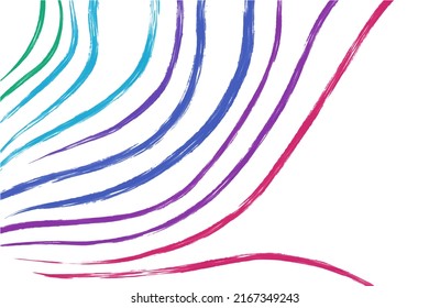 
Striped background with brush strokes, different colors, elastic band color, on a white background for a banner