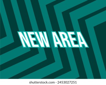 striped background design with green new era typography