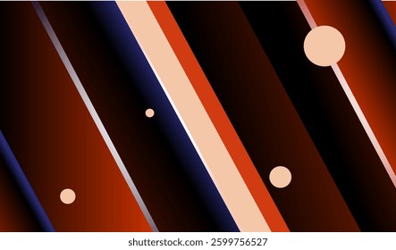 Striped background in gradient stripes