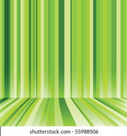 Striped background in green colour. Vector illustration