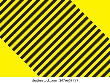 A striped background image with the image of danger or caution