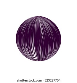 Striped background. Logo design illustration 







