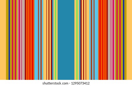 Striped Background, Mexican Sarape, Multicolor Lines