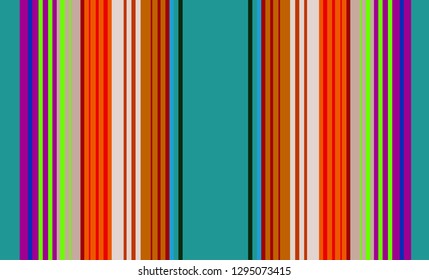 Striped Background, Mexican Sarape, Multicolor Lines