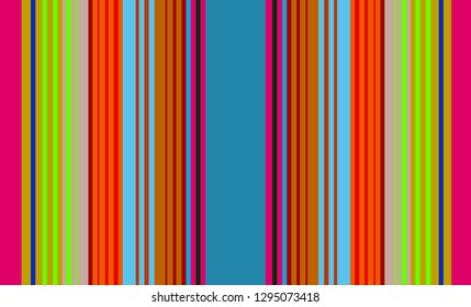 Striped Background, Mexican Sarape, Multicolor Lines
