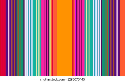 Striped Background, Mexican Sarape, Multicolor Lines