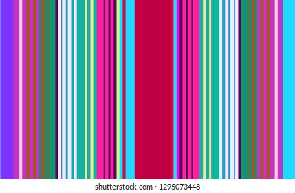 Striped Background, Mexican Sarape, Multicolor Lines