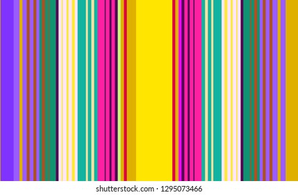 Striped Background, Mexican Sarape, Multicolor Lines
