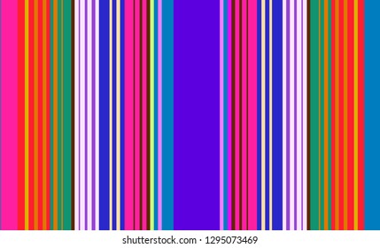 Striped Background, Mexican Sarape, Multicolor Lines