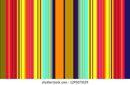 Striped Background, Mexican Sarape, Multicolor Lines