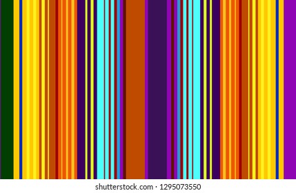 Striped Background, Mexican Sarape, Multicolor Lines