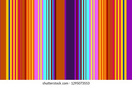 Striped Background, Mexican Sarape, Multicolor Lines