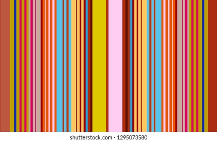 Striped Background, Mexican Sarape, Multicolor Lines