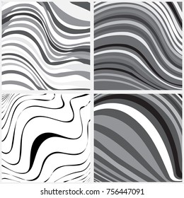 Striped background or pattern. Horizontal and diagonal lines texture. Vector illustration