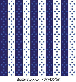 striped background and polka dot