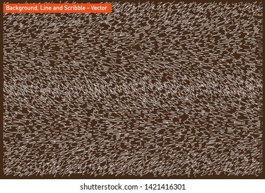 Striped background, scribble and backdrop application