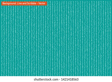 Striped background, scribble and backdrop application