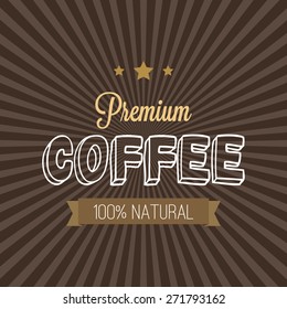 Striped background with text and stars. Vector illustration